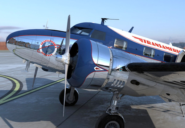 lockheed electra 12a 3d model - Lockheed Electra 12A... by damaggio