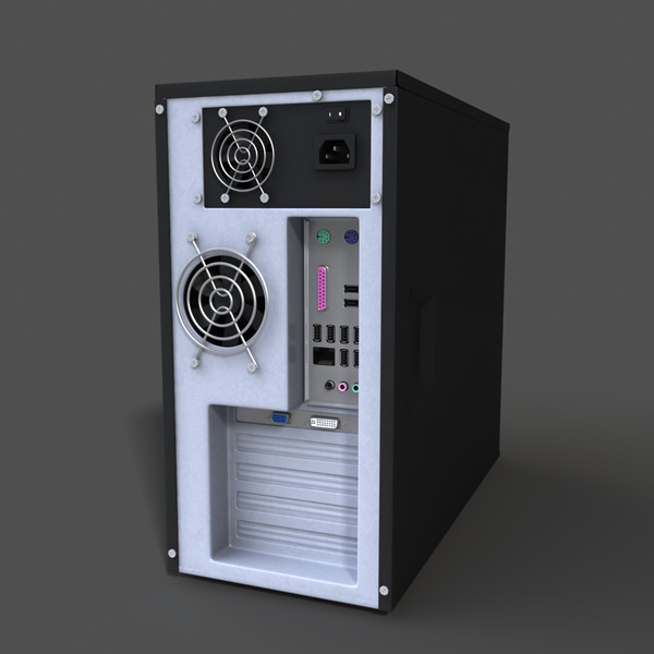 Computer System 3d Model