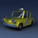 3d model taxi cartoon - 3D Taxi Toon by mo_3ds