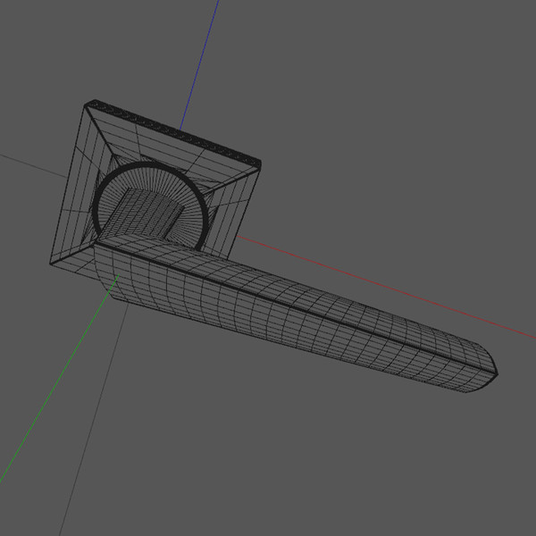 3d model carrera door handle - DOOR HANDLE Carrera FDECAR by desigm