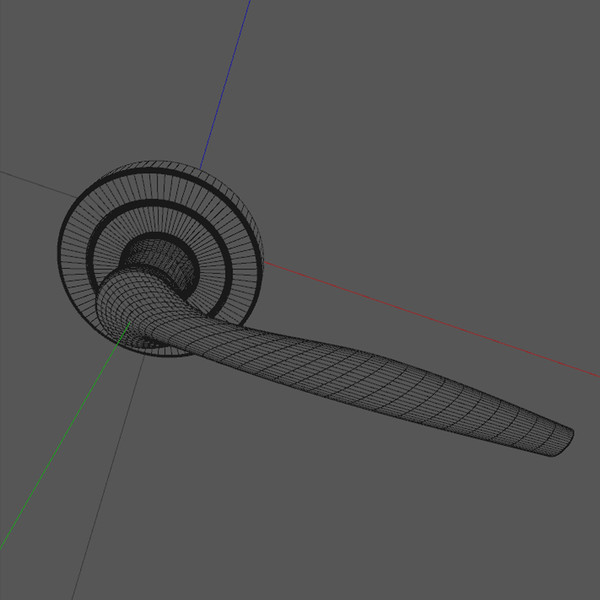 3ds max verta door handle - DOOR HANDLE Verta SN by desigm
