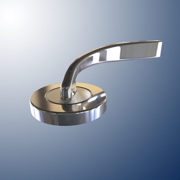 door handle serozzetta tres 3d model - DOOR HANDLE Serozzetta Tres by desigm