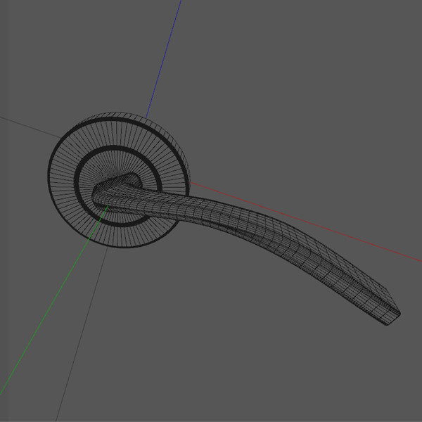 door handle serozzetta tres 3d model - DOOR HANDLE Serozzetta Tres by desigm