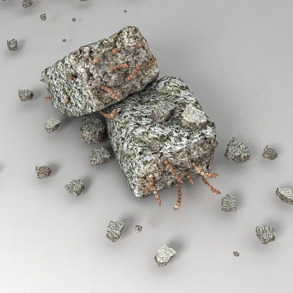 pillar debris 3d 3ds - pillar debris small (2)... by Litarvan