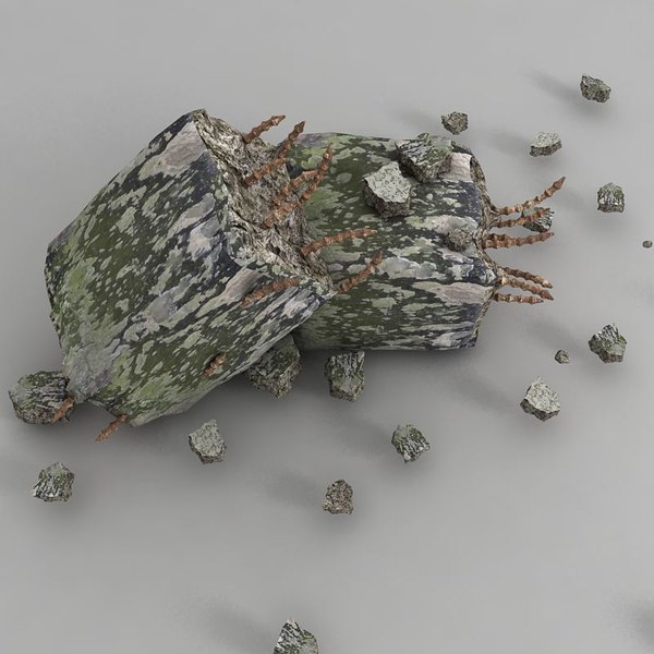 pillar debris 3d 3ds - pillar debris small (2)... by Litarvan