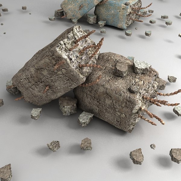 pillar debris 3d 3ds - pillar debris small (2)... by Litarvan