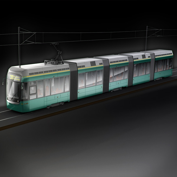 3d variotram helsinki model - Variotram Helsinki city liner by RTEwork