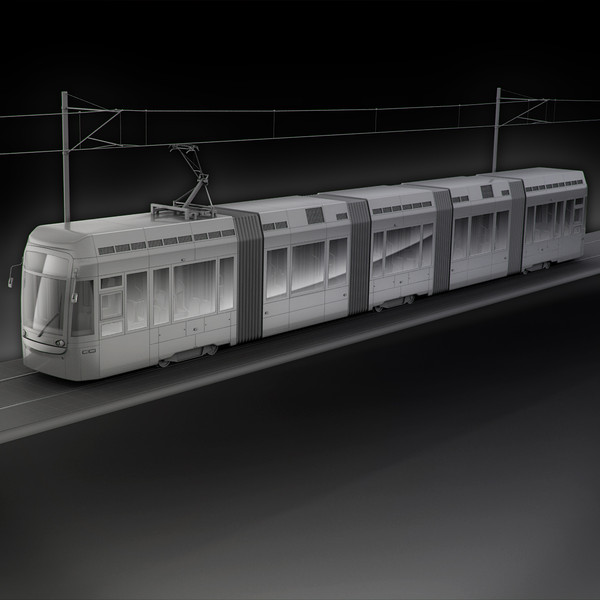 3d variotram helsinki model - Variotram Helsinki city liner by RTEwork