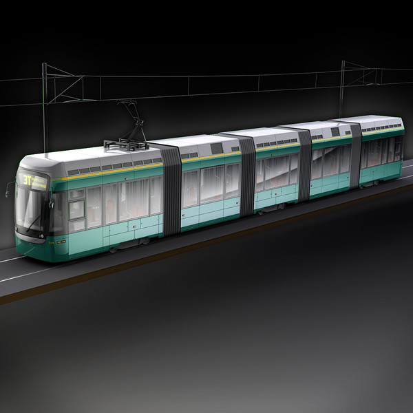 3d variotram helsinki model - Variotram Helsinki city liner by RTEwork