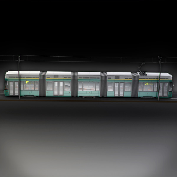 3d variotram helsinki model - Variotram Helsinki city liner by RTEwork