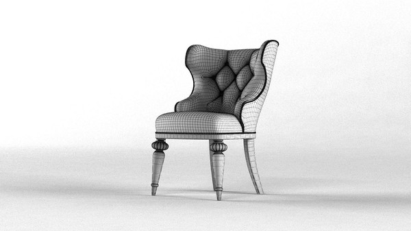 3d chair antique furniture - Antique Chair by shadowseth