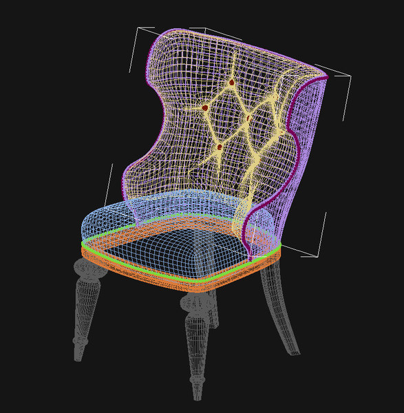 3d chair antique furniture - Antique Chair by shadowseth