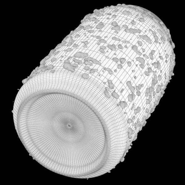 3d model of soda water drops - Soda Can With Water Drops by Marsapio