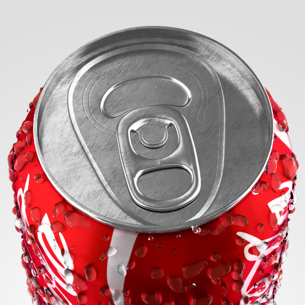 3d model of soda water drops - Soda Can With Water Drops by Marsapio