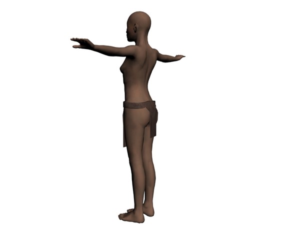 female ethnic character 3d model - Female ethnic character rigged by Mr. Spinky