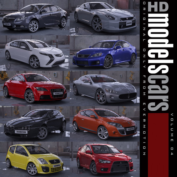 3d model cars 4 - HDModels Cars vol. 4 by evermotion