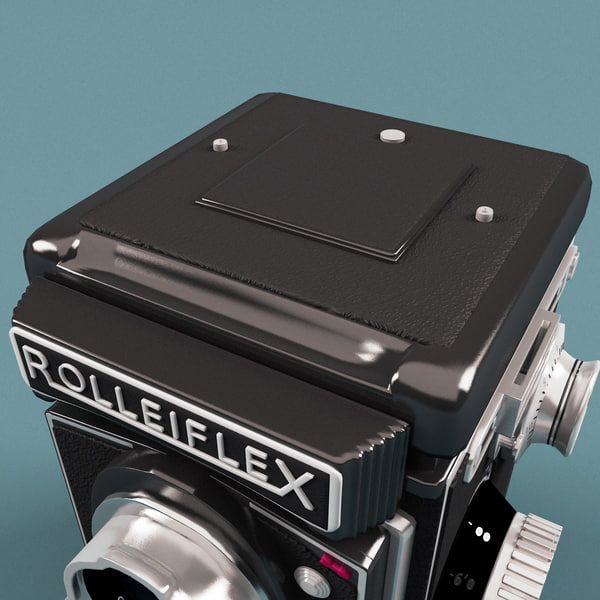 3d model of antique camera rolleiflex tessar - Antique Camera Rolleiflex Tessar... by 3d_molier