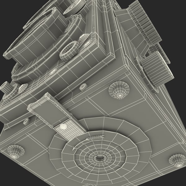 3d model of antique camera rolleiflex tessar - Antique Camera Rolleiflex Tessar... by 3d_molier