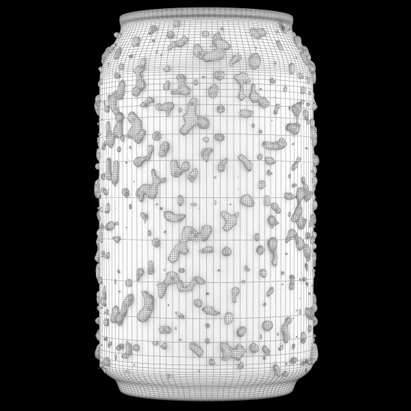 3d soda water drops - Soda Can With Water Droplets by Marsapio