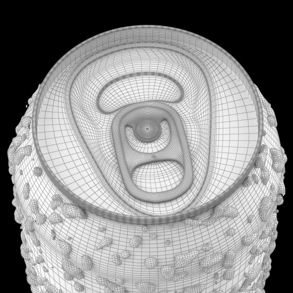 3d soda water drops - Soda Can With Water Droplets by Marsapio