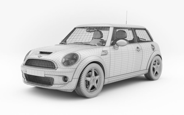 3d car mini cooper s - Mini Cooper S... by evermotion