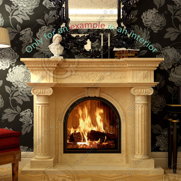 3ds fireplace 51 novelda - Fireplace 51 NOVELDA by evgen1986