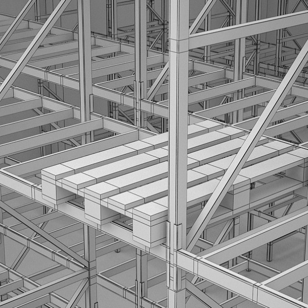 warehouse 3d max - Warehouse by RomanPritulyak