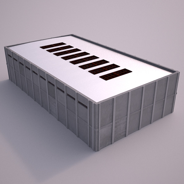 warehouse 3d max - Warehouse by RomanPritulyak