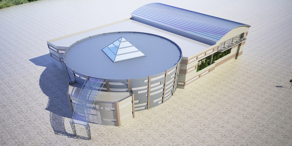 3d model of scene building offices - Contemporary Office Building by Ralf128