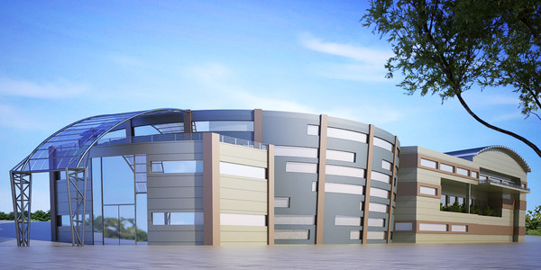 3d model of scene building offices - Contemporary Office Building by Ralf128