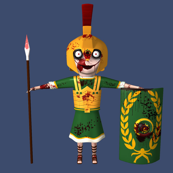 doll la 3d model - Gladiator-Doll by 3DBEN88