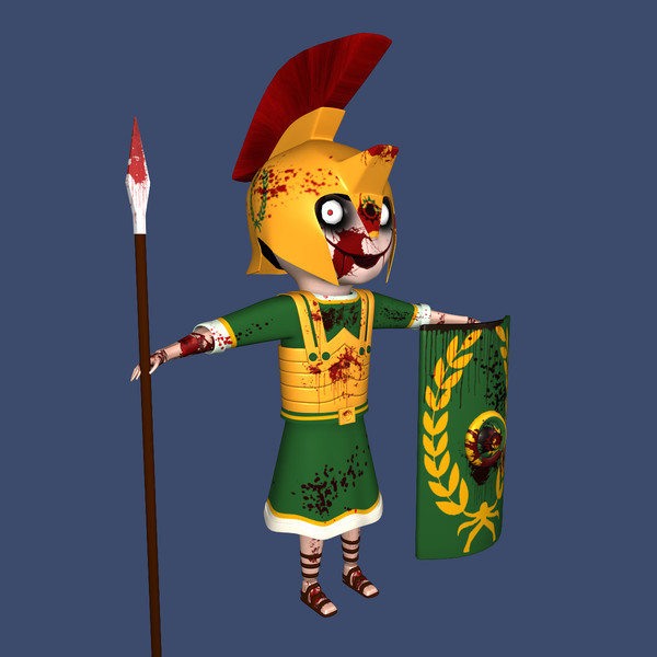 doll la 3d model - Gladiator-Doll by 3DBEN88