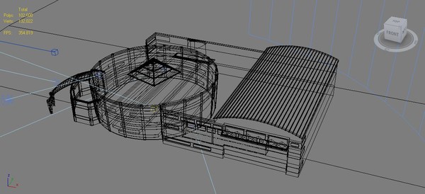 3d model of scene building offices - Contemporary Office Building by Ralf128