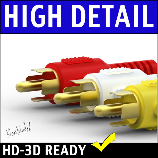 maya rca video jack - VGA S-Video composite video audio cable by MAC_MODEL