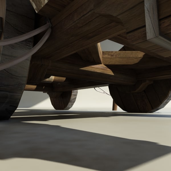 catapult artillery 3d model - Catapult Animate... by happyyyy