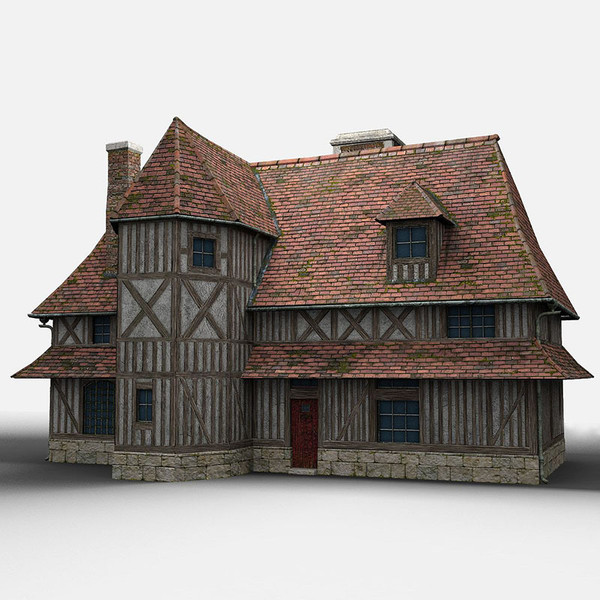 3d french farmhouse model - French Farmhouse by bemola