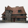 3d french farmhouse model