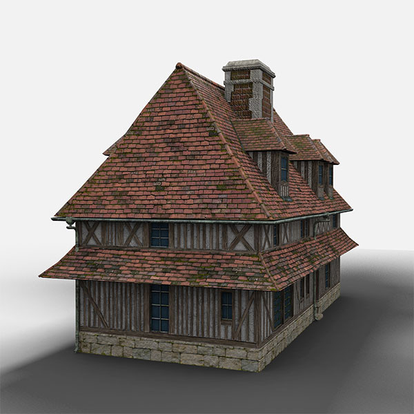 3d french farmhouse model - French Farmhouse by bemola