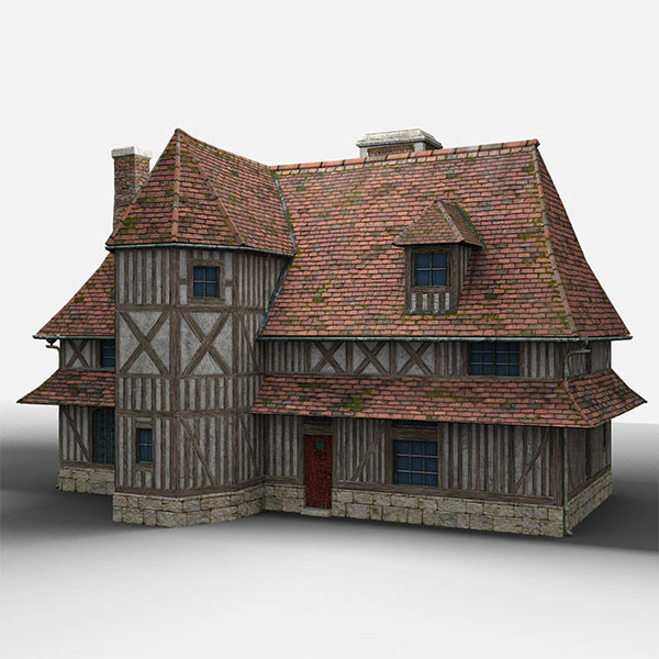 3d french farmhouse model - French Farmhouse by bemola