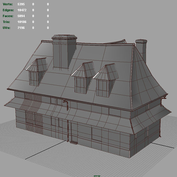 3d french farmhouse model - French Farmhouse by bemola