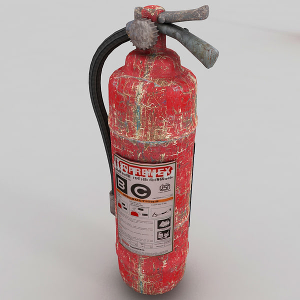3d extinguisher model - fire extinguishers textured by Litarvan