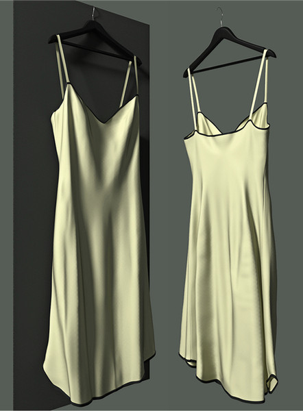 woman s dress 3d model - Woman