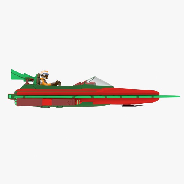 3d model sci-fi glider b - Glider B - Complete by Tschirner