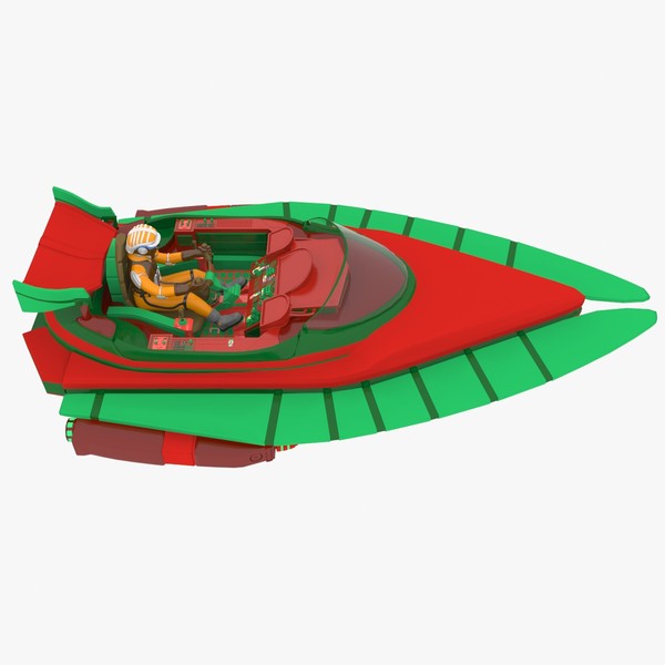 3d model sci-fi glider b - Glider B - Complete by Tschirner
