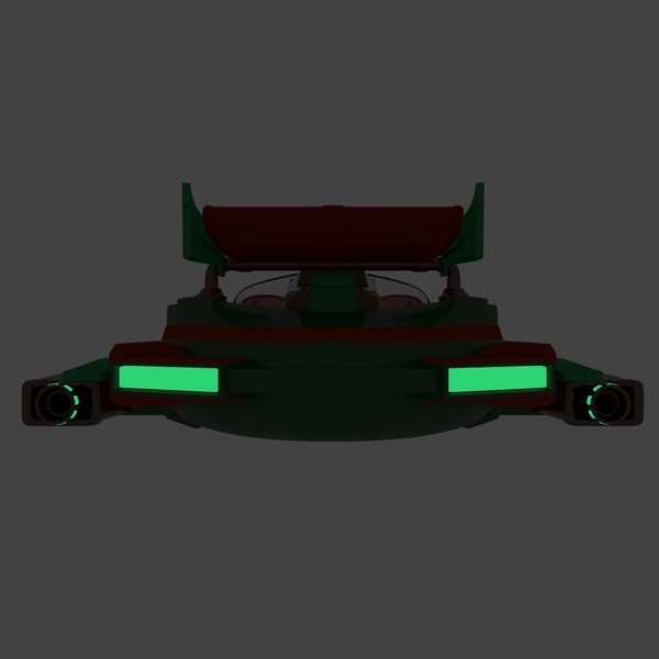 3d model sci-fi glider b - Glider B - Complete by Tschirner
