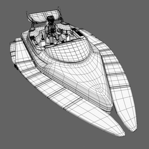 3d model sci-fi glider b - Glider B - Complete by Tschirner