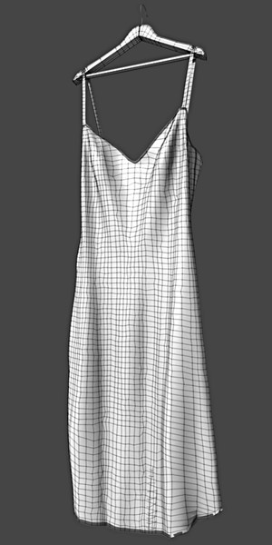 woman s dress 3d model - Woman