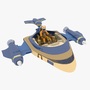 3d model sci-fi glider