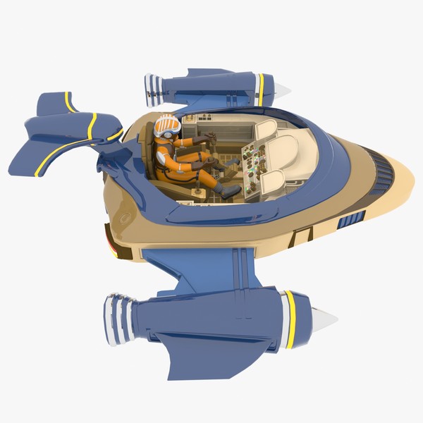 3d model sci-fi glider - Glider A - Complete by Tschirner