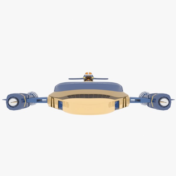 3d model sci-fi glider - Glider A - Complete by Tschirner